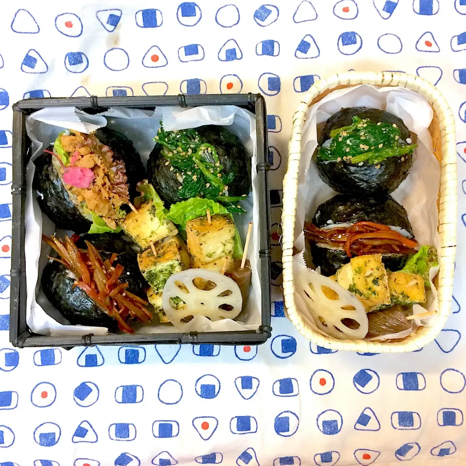 Snapdishの料理写真:#vegan  #グルテンフリー  #シュガーフリー  #網代弁当  #パッカンおにぎり  #おにぎり🍙|makiko_aさん