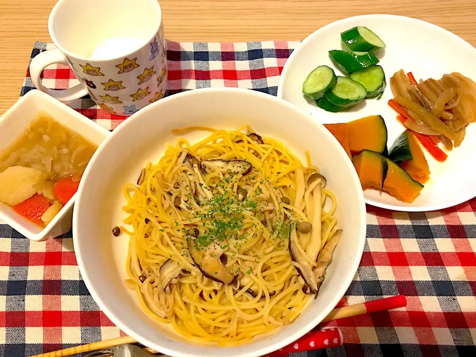 きのこの和風パスタ|りっきーさん