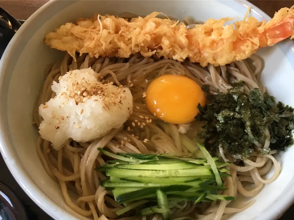 函館で海老天おろしそば|フージさん