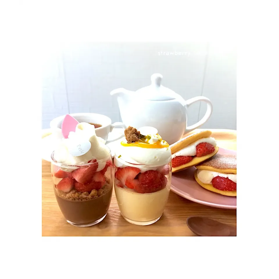 Snapdishの料理写真:strawberry time ＊|yokkoiroさん