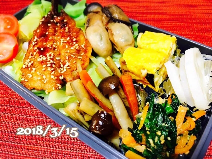 Snapdishの料理写真:旦那弁当( ´͈ ᗨ `͈ )◞♡⃛|じゅんけさん