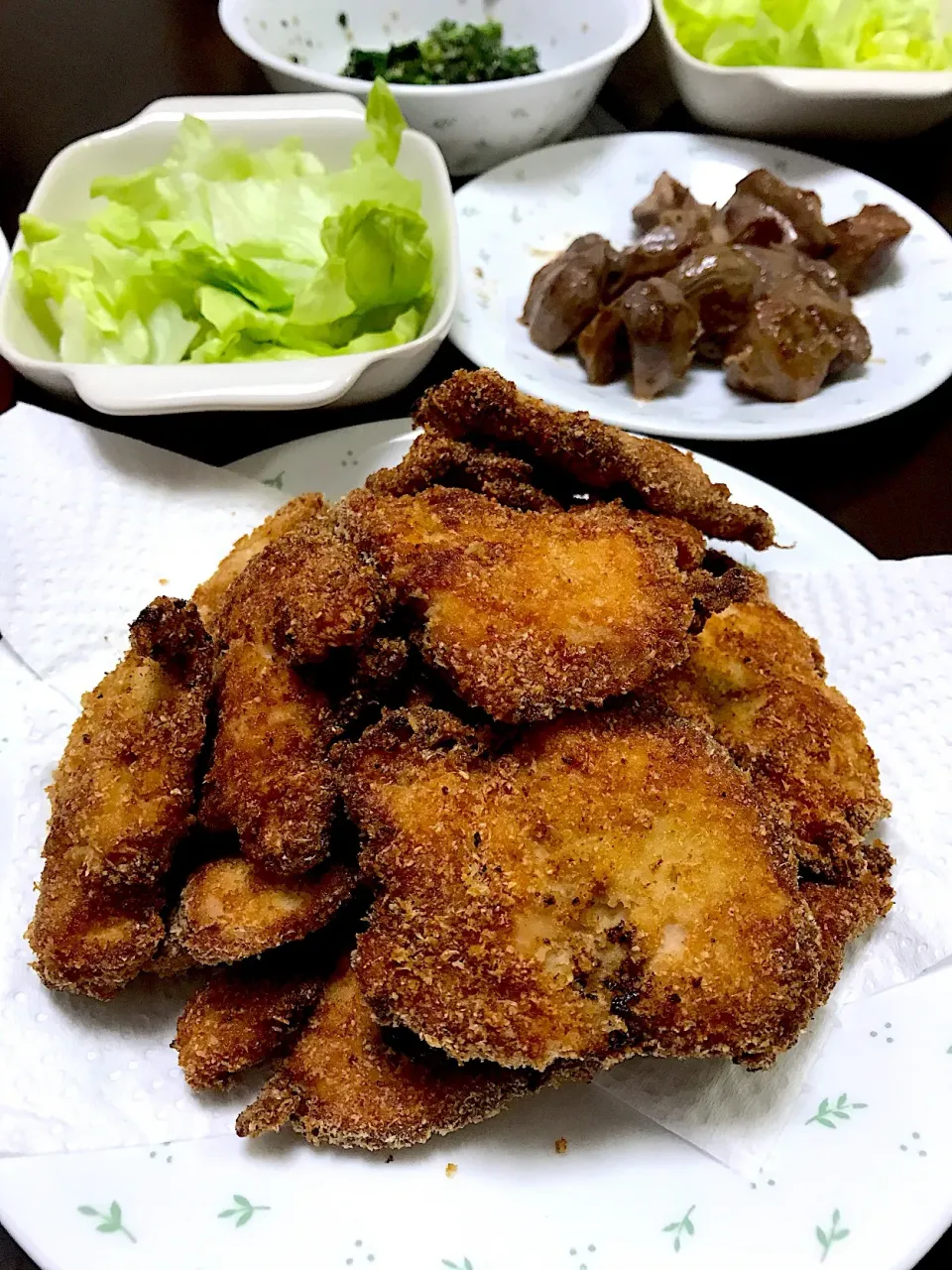 おからパウダーで胸肉の唐揚げ♡ 砂肝♡|yumikoさん