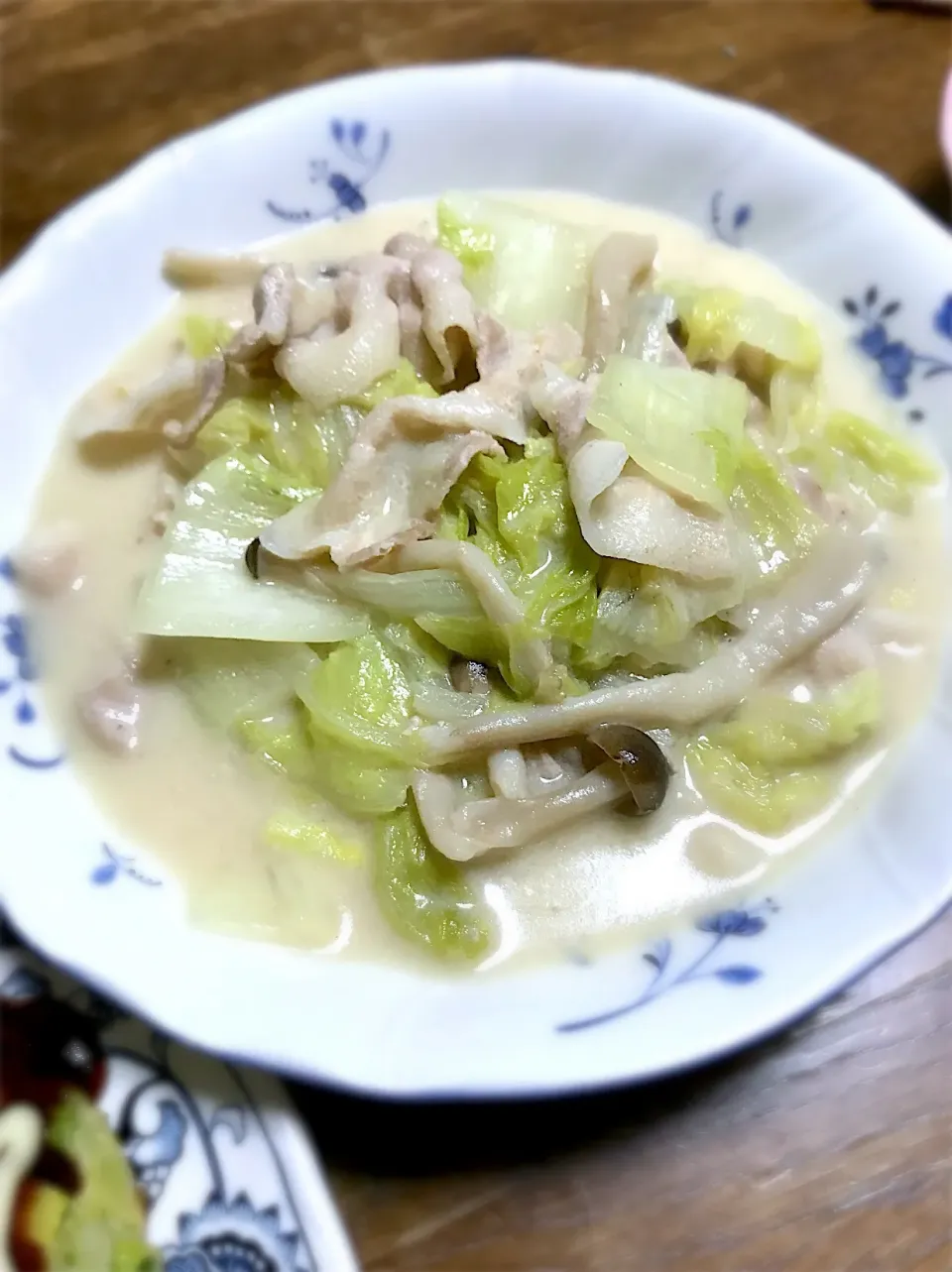 Snapdishの料理写真:白菜、豚肉のクリーム煮|ちびろ菌さん