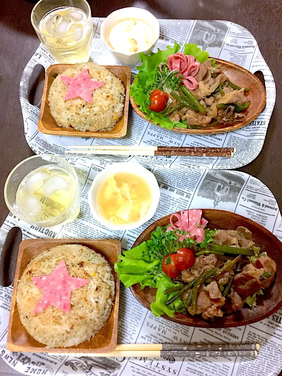 Snapdishの料理写真:#娘#お泊まり会#女子ご飯#晩ご飯|よ～さん