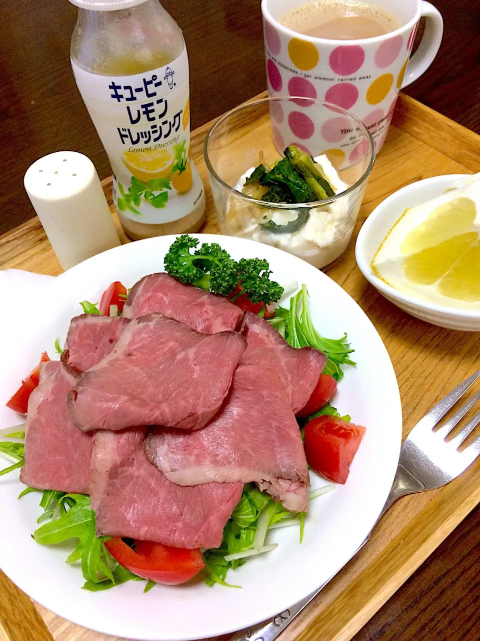 Snapdishの料理写真:サラダ🥗朝ごはん|翡翠さん