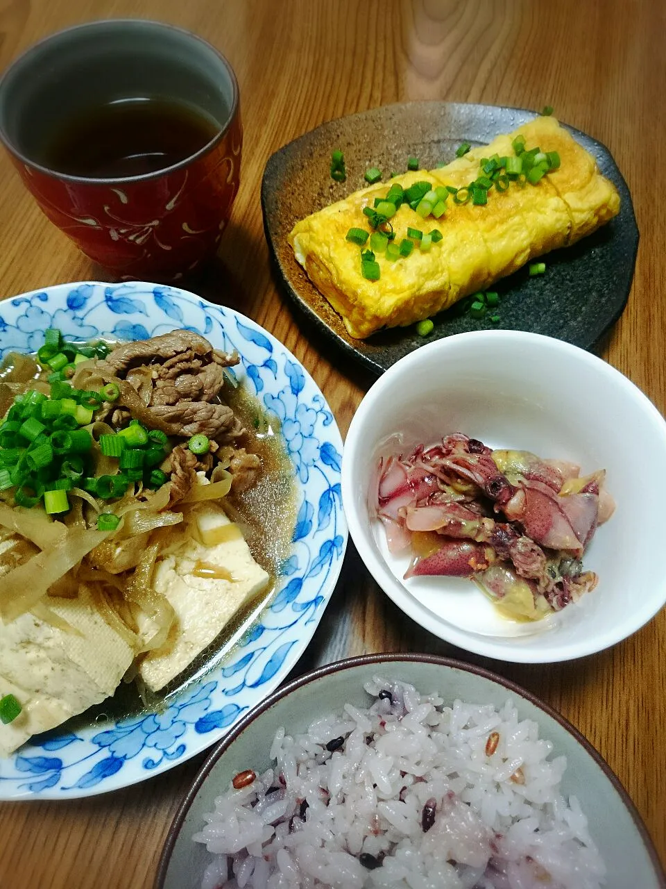 ・肉豆腐
・だし巻き玉子
・ホタルイカの辛子味噌和え|ようかんさん