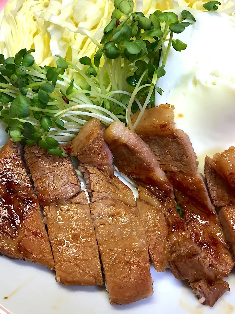 わさび醤油の豚肉ステーキ|栄養士さん