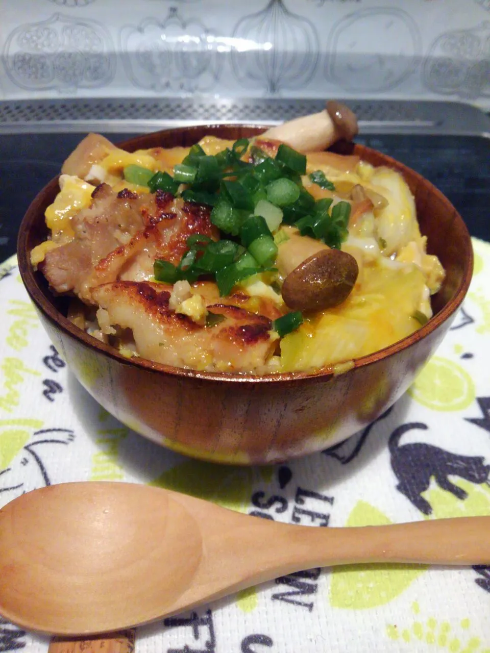 Snapdishの料理写真:麩と鶏肉の和風親子丼
 #くらこん|みるくここあさん