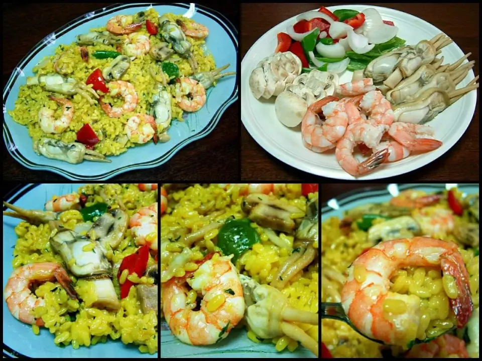 Saffron rice with seafood|steven z.y.さん