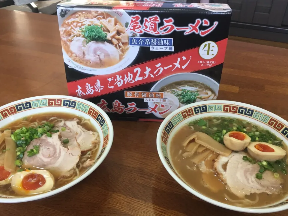 Snapdishの料理写真:広島お土産ラーメン2種🍜|sakuramochiさん