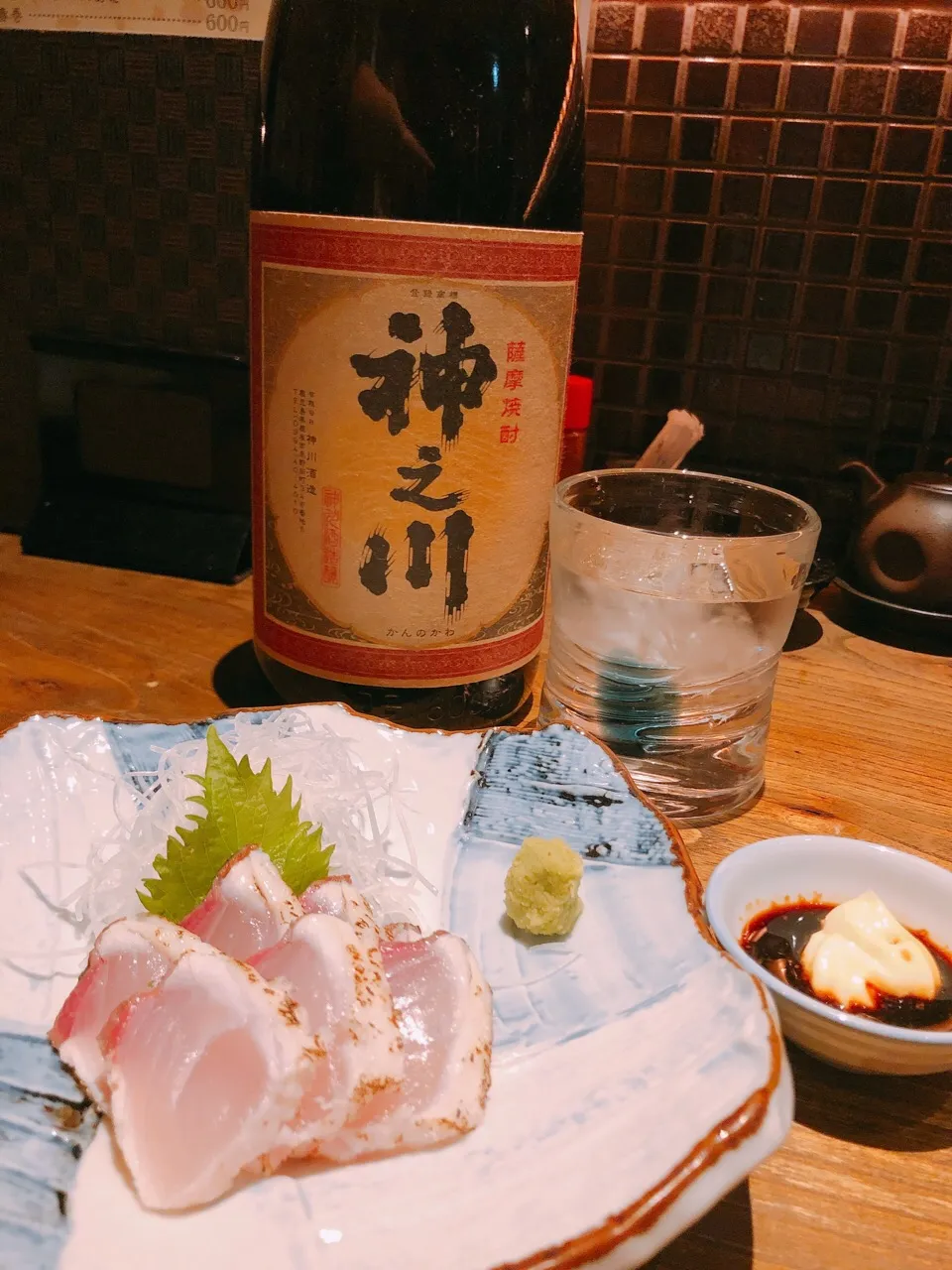 炙りカンパチのお造りを一滴専心 神之川で
#DINING&BAR進|神力屋 火酒さん