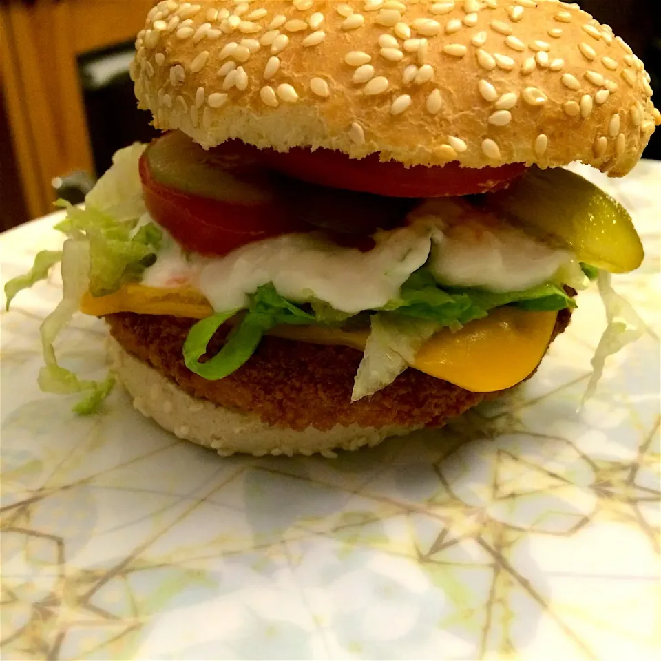 Vegan 'fish' burger 👌🏼😋🍔|MissYumYumさん