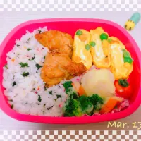 Snapdishの料理写真:唐揚げ弁当|さやさん