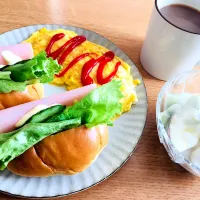 Snapdishの料理写真:休日朝ごはん|はるるんさん