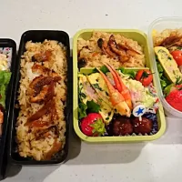 Snapdishの料理写真:うなぎ弁当、三人分❗|ニコさん