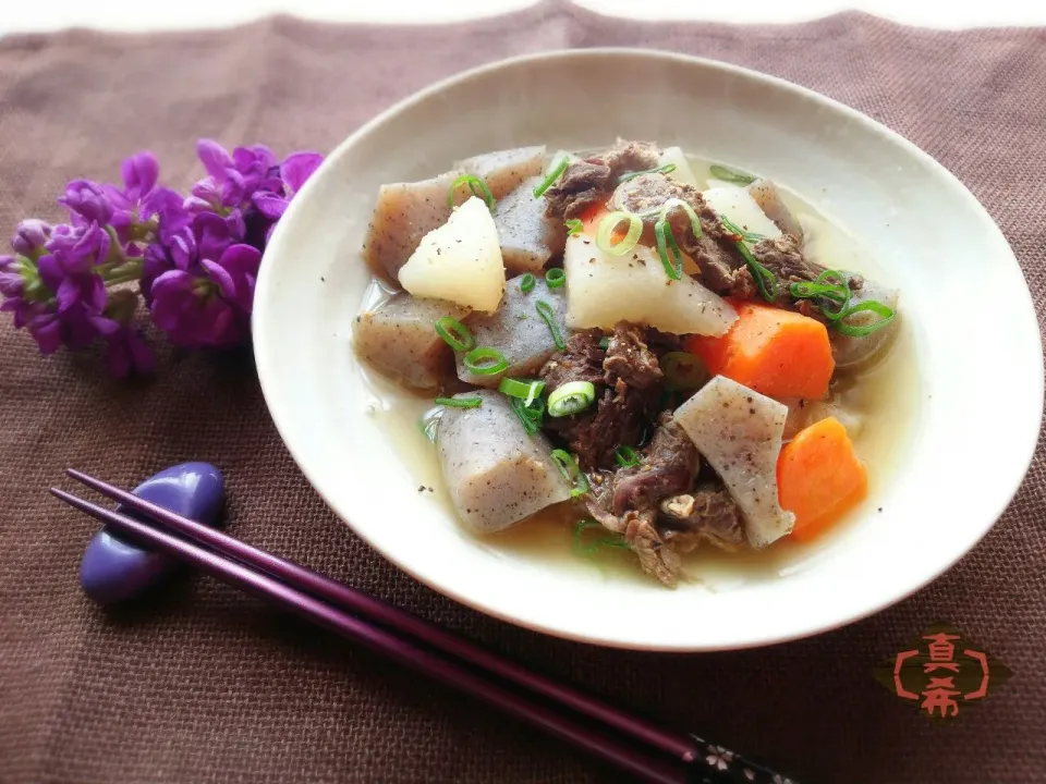 牛すじ肉の塩麹煮込み|真希さん