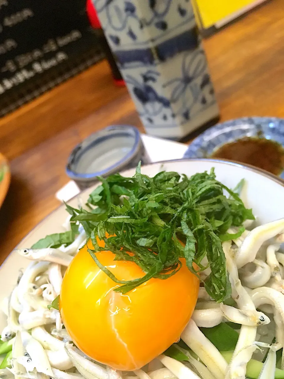 お茶わんで！！釜あげ月見いかなご丼|saturnさん