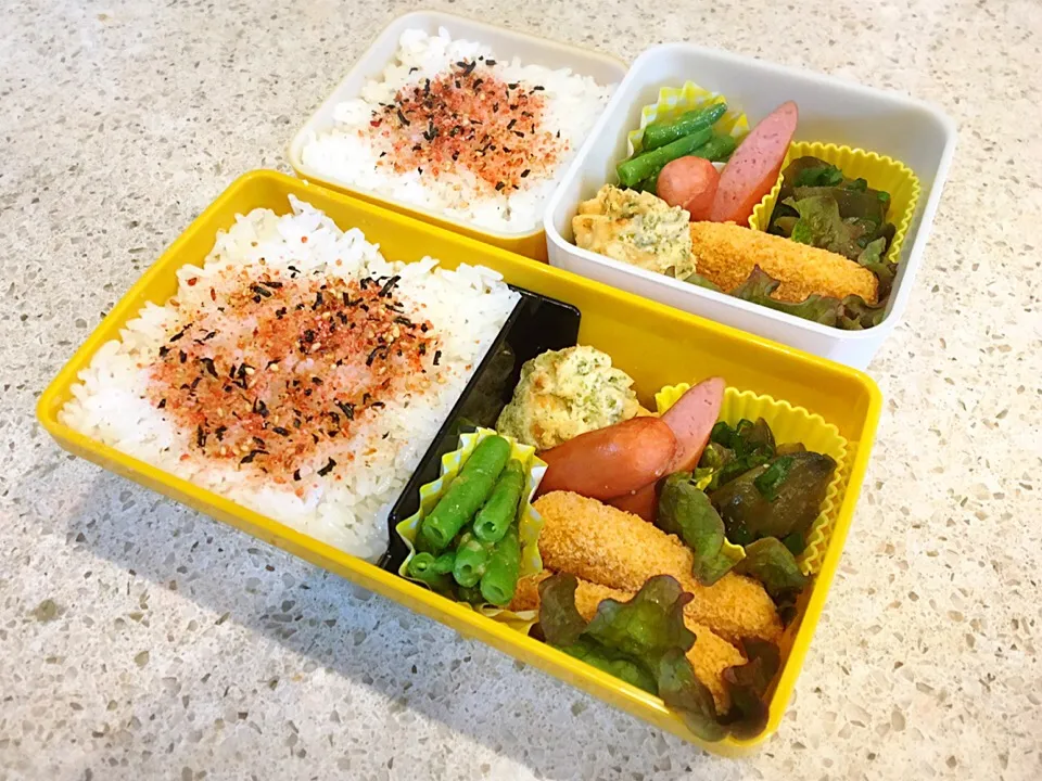 Snapdishの料理写真:3/19 パパ弁♪と私のお弁当🍙|ikukoさん