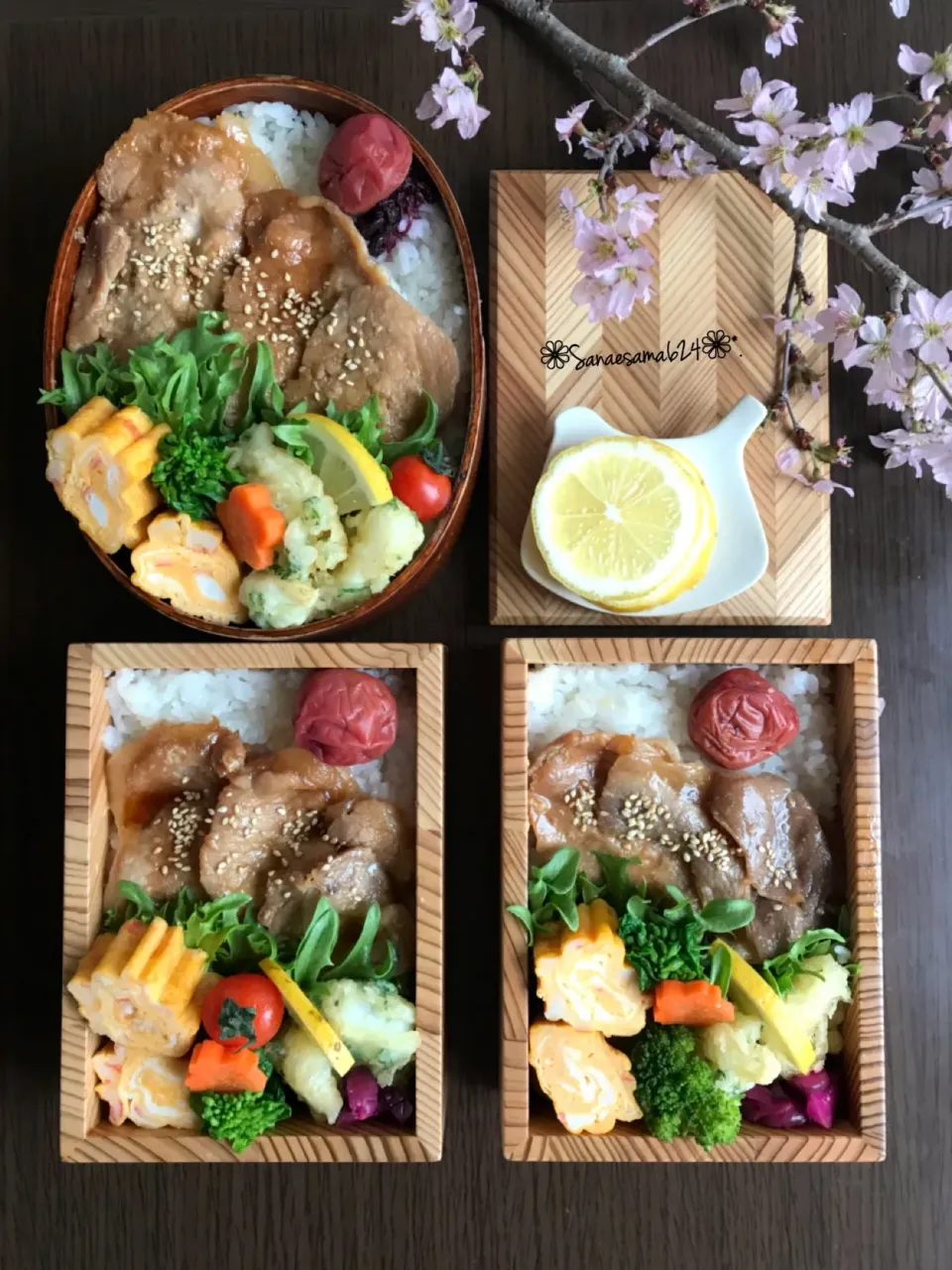 Snapdishの料理写真:豚丼親子弁当|さえちゃんさん