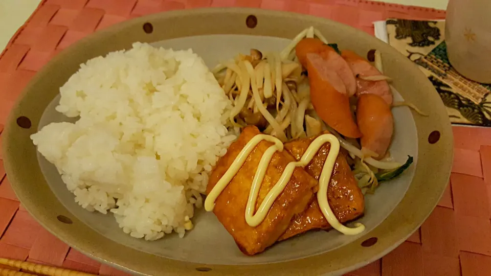 ウインナー炒め&豆腐の照り焼き|ちひろさん