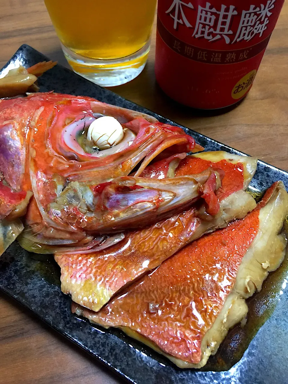 Snapdishの料理写真:金目鯛の煮付け🍺|ラックさん