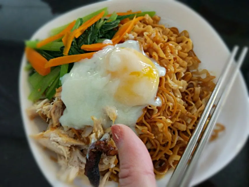 Dry mee with roast chicken|Ee Shanさん