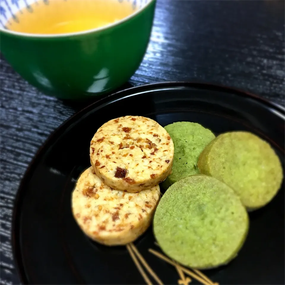 無花果と抹茶のサブレ♪|ましてさん