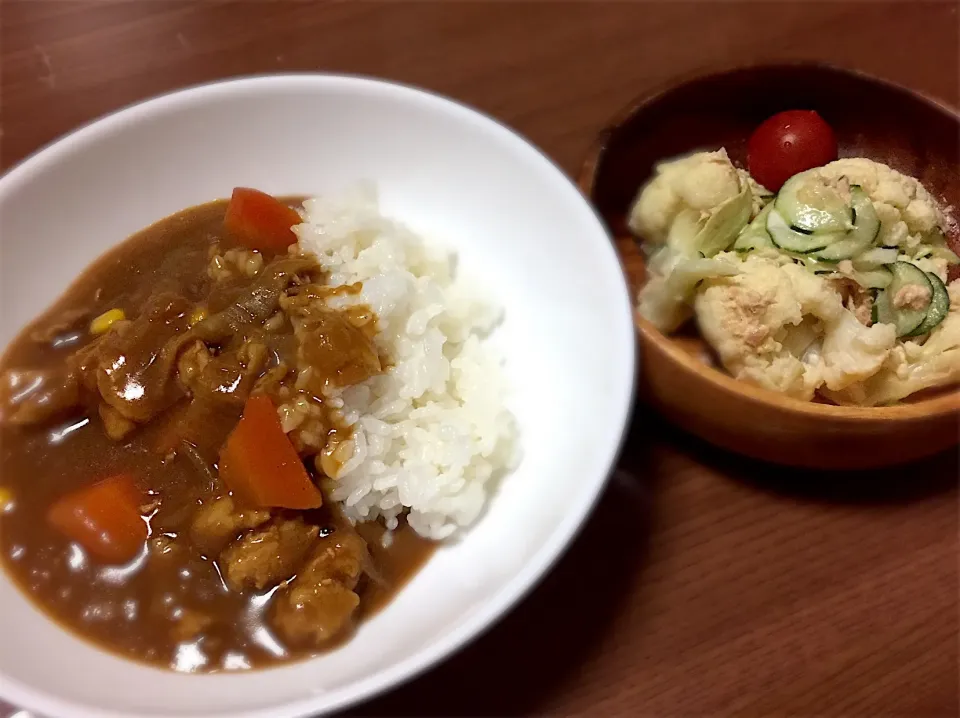 カレー＆カリフラワーのツナサラダ|まるちゃんさん