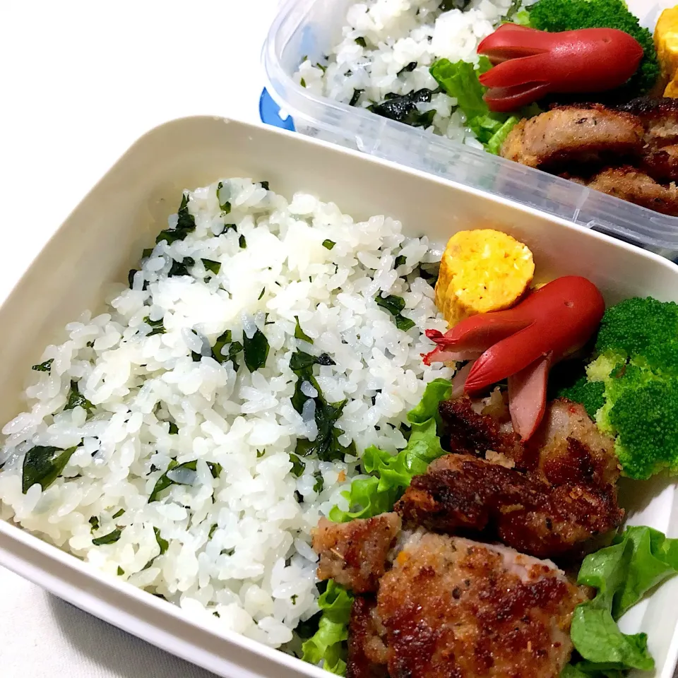 #お弁当  #修行中 #わかめご飯#私もお弁当♡|カナ☆デップさん