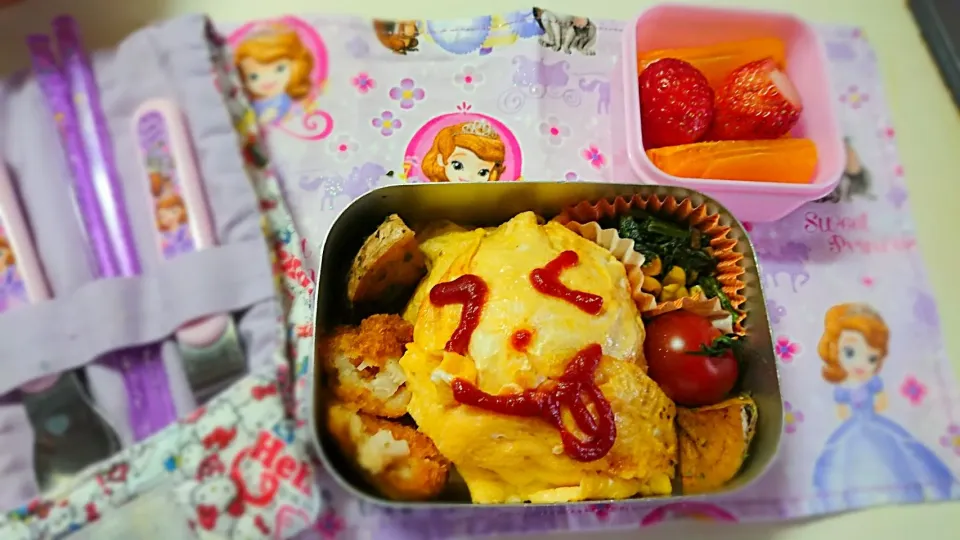 Snapdishの料理写真:幼稚園長女の今年度最後のお弁当🍱|mky710801さん