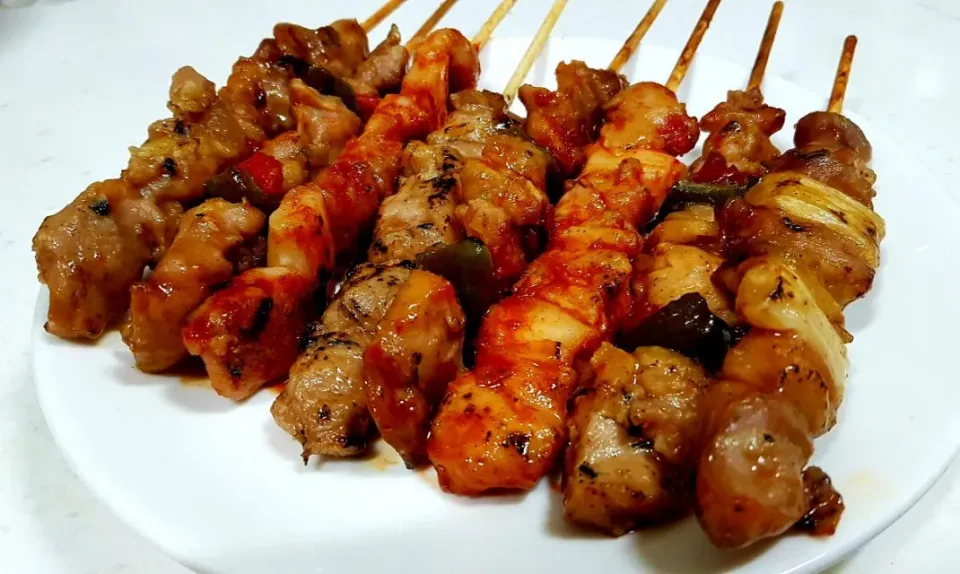 grilled chicken skewers|steven z.y.さん