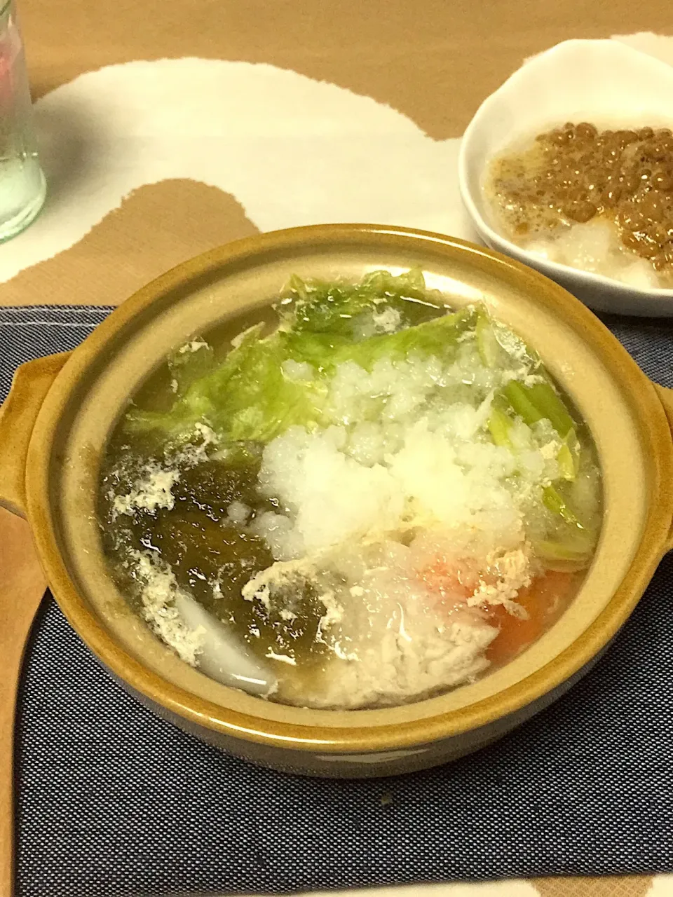 豆腐と野菜の雪見鍋（昆布出汁と鰹出汁オンリー|marieさん