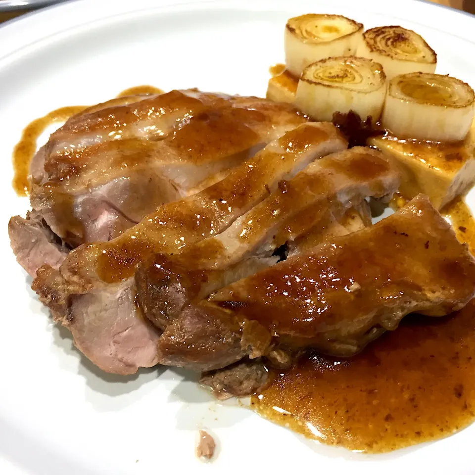 鴨肉とネギの照り焼き|沖縄「ピロピロ」ライフさん