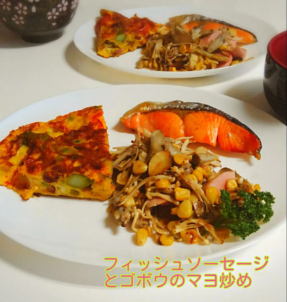 なだちいさんのゴボウとベーコンのマヨ炒め☆|みったんさん