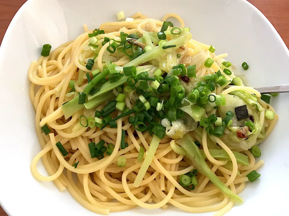 Snapdishの料理写真:休日の恒例！旦那さんパスタ♡|くーさんさん