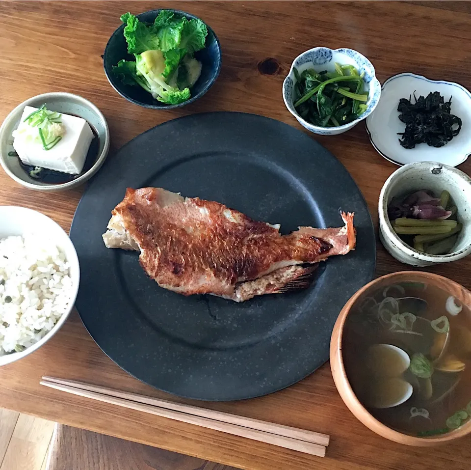 赤魚の粕漬け定食|amさん