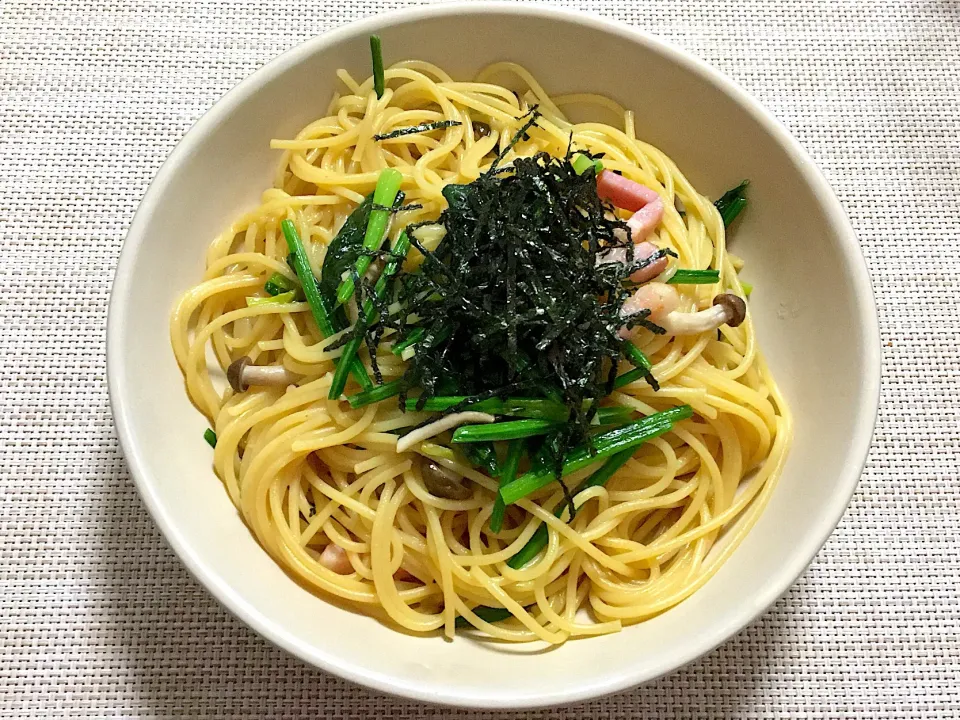 ほうれん草とベーコンの和風パスタ|まみさん