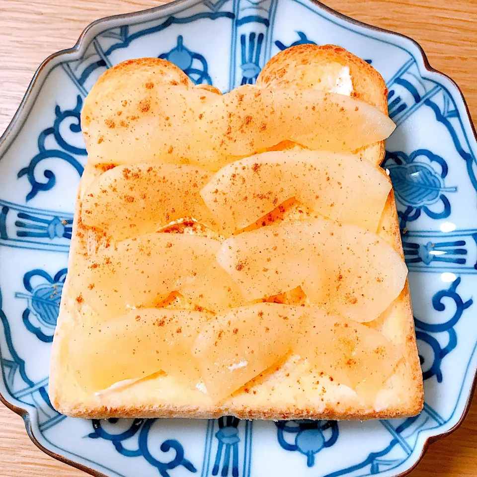 Snapdishの料理写真:アップルシナモントースト|虹色さん