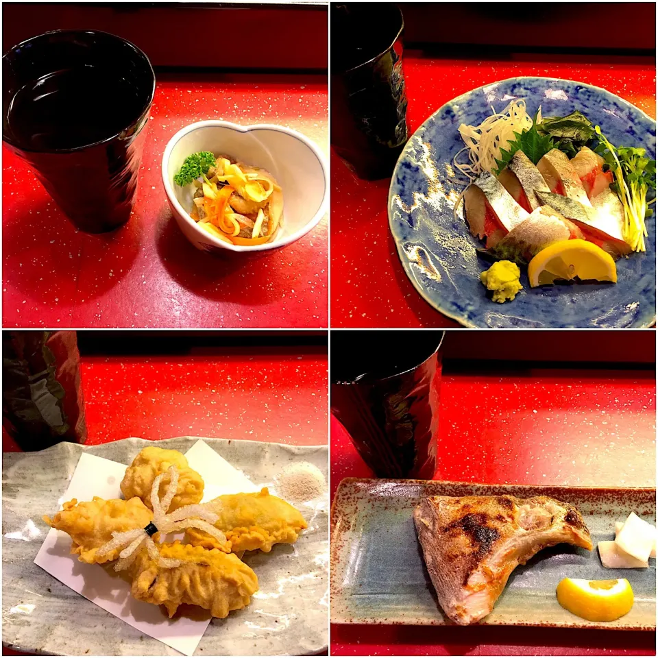 Snapdishの料理写真:料理屋でひとり飲み  #西九条  #焼酎  #焼酎お湯割  #まるはち  #魚料理  #ひとり飲み|Yoshinobu Nakagawaさん