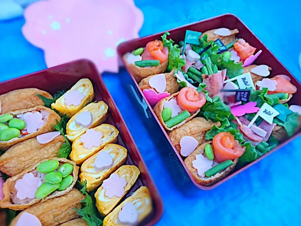 手作りお花見🌸🍺🌸お重弁当♪|yokoさん