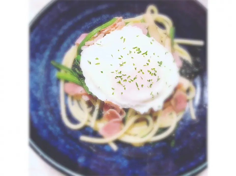 ほうれん草とベーコンのパスタ🥓|meeeeeさん