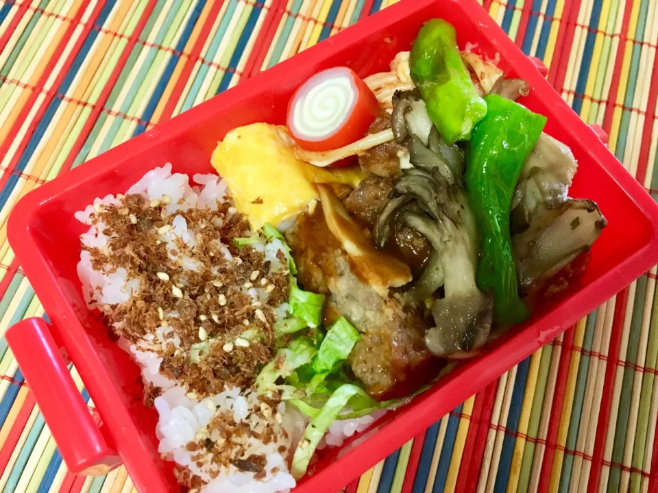 Snapdishの料理写真:20180326🍱今日の自分弁当🍱
#にんべん #にんべんだしアンバサダー #にんべんおかかふりかけ #にんべん旨い味だし|akiyo22さん