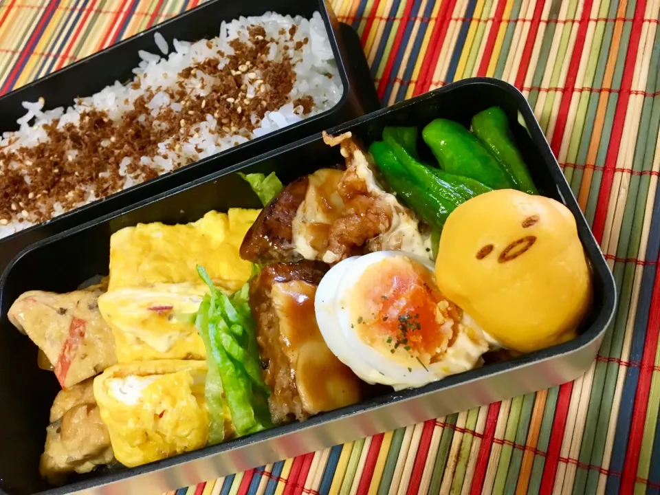 2018326🍱今日の旦那さん弁当🍱
#にんべん #にんべんだしアンバサダー #にんべんおかかふりかけ #にんべん旨い味だし|akiyo22さん