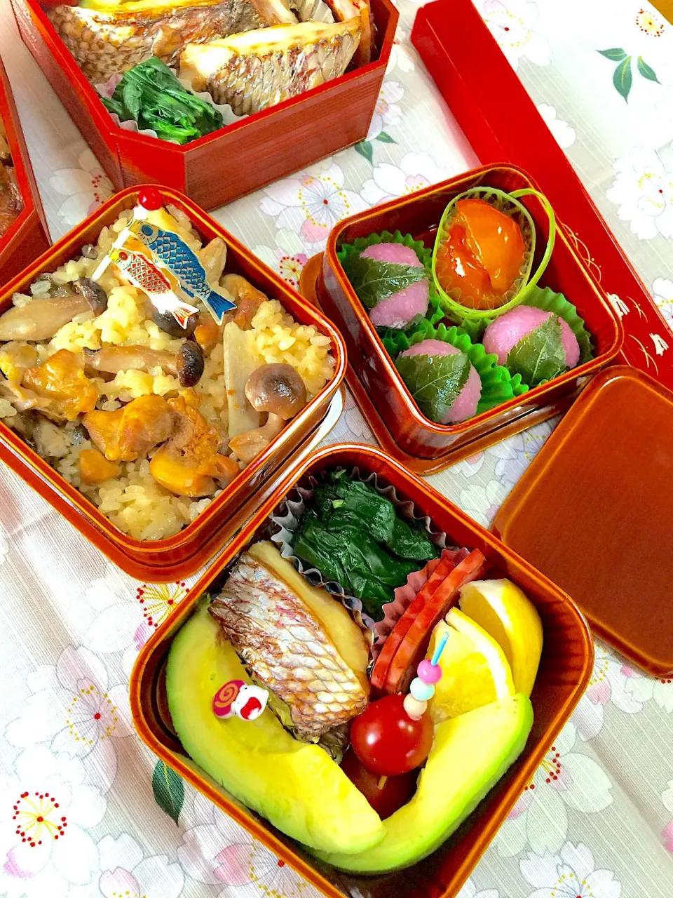 #和食弁当  #お花見弁当 #和の雰囲気  #可愛い弁当|Blueberry🫐さん