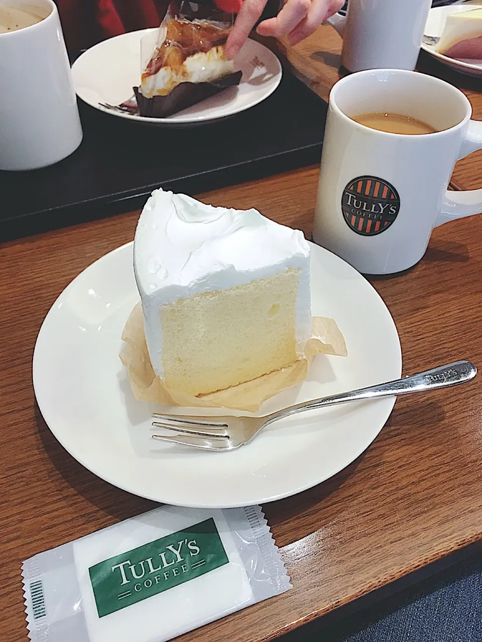 TULLY'S♡和三盆のシフォンケーキ♡|ちゃ♡さん