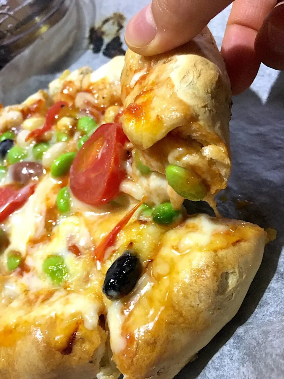 Snapdishの料理写真:生地から手作りピザ🍕|宙まめさん