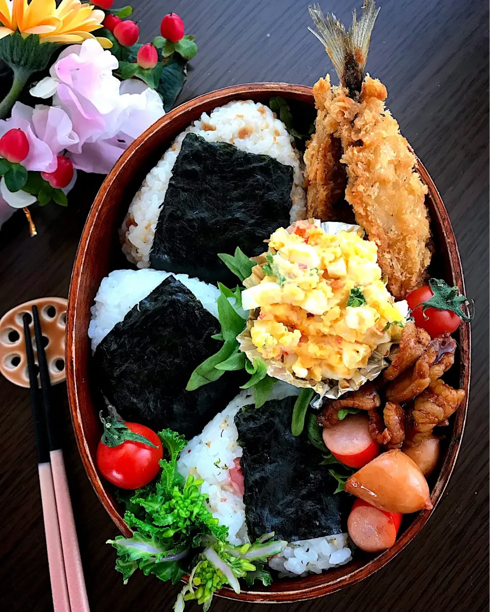 旦那弁当 おにぎり弁当|さえちゃんさん