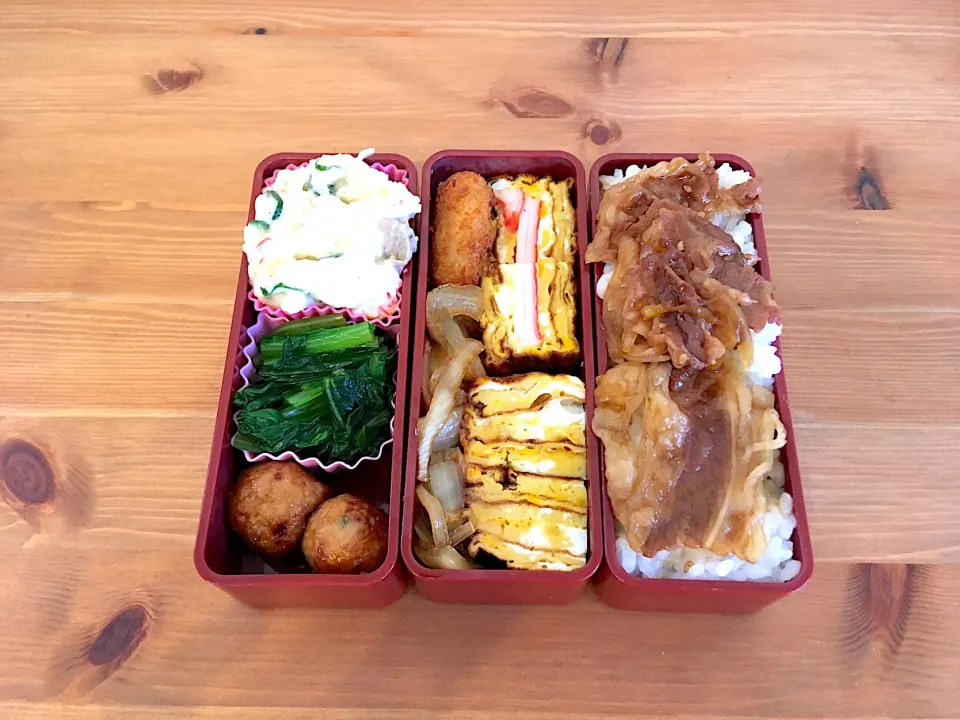 牛カルビ&カニ玉子焼き弁当|Emi Mikadoさん