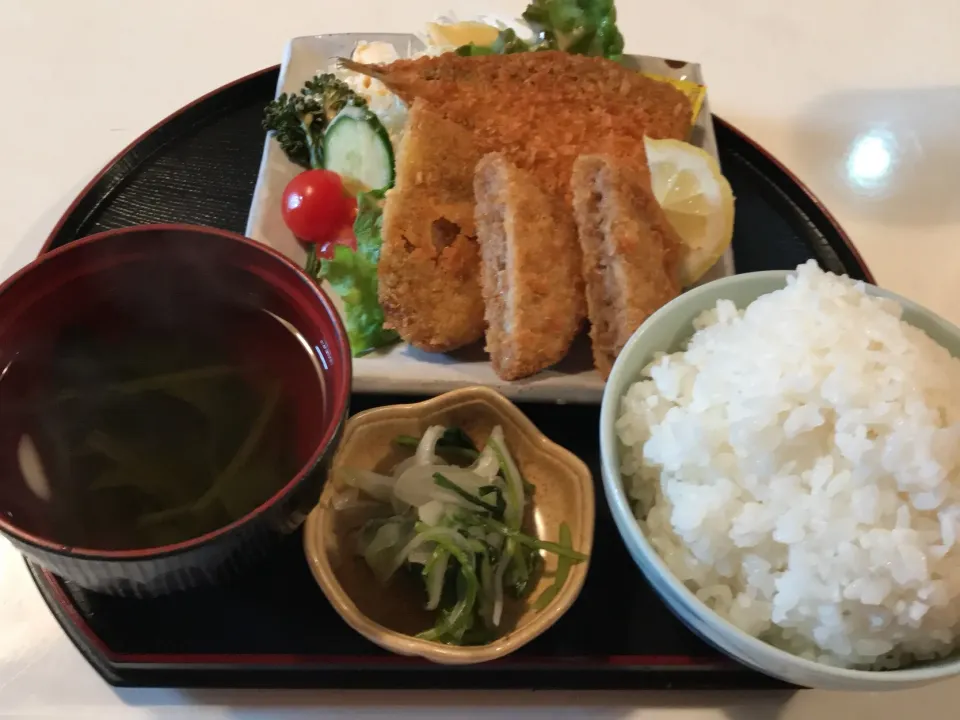 フライ盛り定食・野菜サラダ|まさとさん