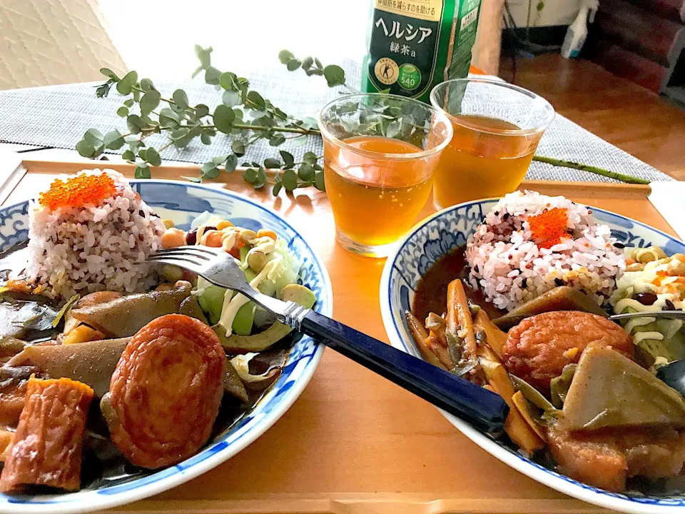 おでんをカレーにしてワンプレート🍛ランチ|シュトママさん